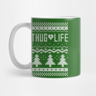 Ugly "Thug Life" Christmas Sweater Mug